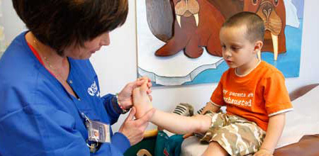 The Hemophilia Center offers extensive support for children and families.